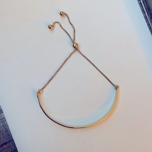 Real gold over 925 Sterling Silver Affirmation Bracelet - Picture 2 of 3